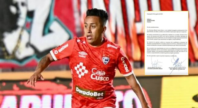 Christian Cueva se pronuncia tras ser acusado de participar en 