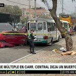 Chaclacayo: choque múltiple en Carretera Central deja un muerto y 10 heridos