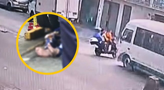Cúster del "Chosicano" atropella a madre de familia y sus dos hijos en Santa Anita