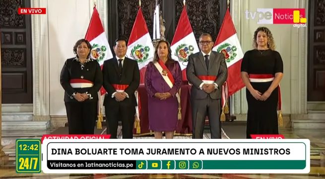 Dina Boluarte renueva gabinete y nombra a Santiváñez como ministro de Justicia