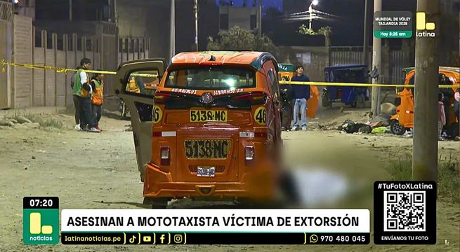 Falsos pasajeros asesinan a joven mototaxista en Puente Piedra
