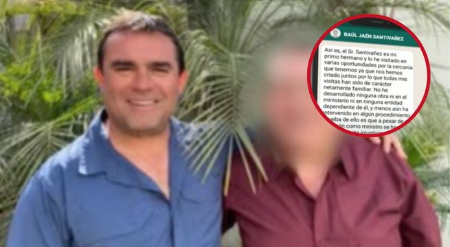 Primo de exministro Juan José Santiváñez en arbitraje con entidad del Estado