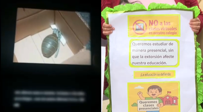 Extorsiones dejan sin clases presenciales a cientos de escolares en Lima