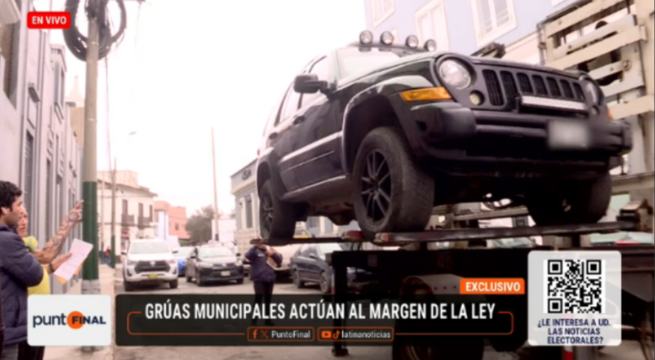 Distritos de Lima continúan con el remolque de vehículos y actúan al margen de la ley