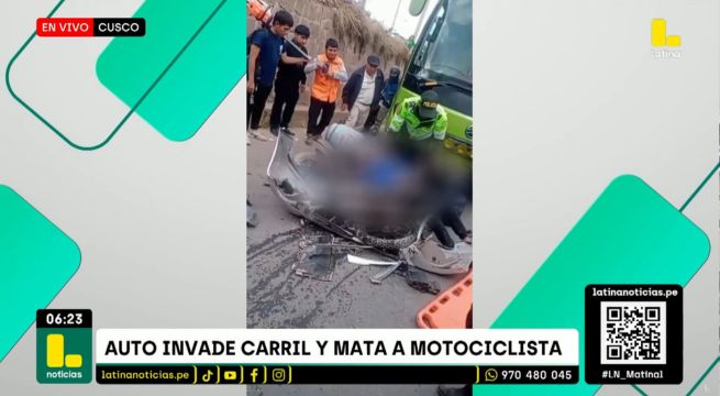 Joven motociclista muere tras sufrir brutal accidente en el Cusco