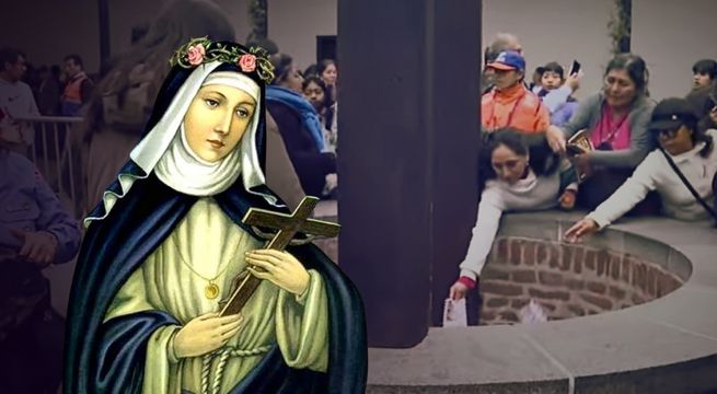 Miles dejan sus cartas en el pozo de los deseos en el santuario de Santa Rosa