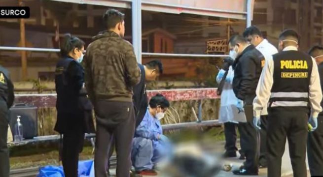 Surco: hallan a hombre muerto tras ser baleado en paradero de la Panamericana Sur