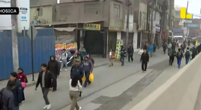 Caos en la Ramiro Prialé: cierre por obras del by-pass obliga a miles a caminar