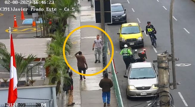 Robaron una casa en San Isidro e intentaron huir en taxi, pero fueron detenidos en plena vía