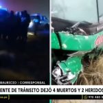 Trágico choque entre bus y camioneta deja cuatro muertos y dos heridos en Pasco | VIDEO