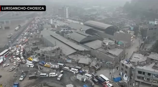 Ramiro Prialé: cierre por construcción de by-pass desata caos vehicular en Lurigancho–Chosica