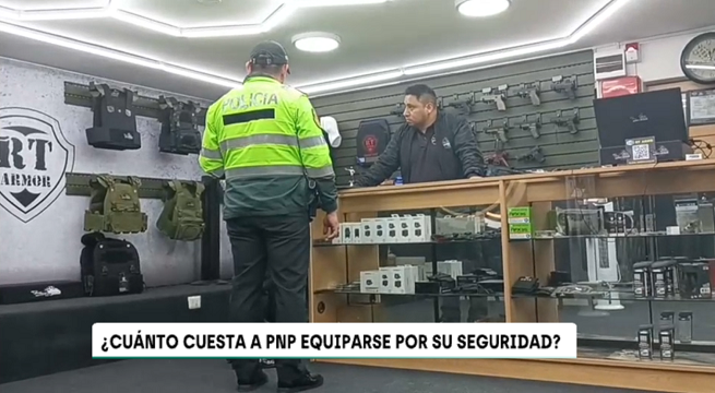 Policías peruanos gastan hasta S/ 3.000 de su bolsillo para equiparse contra la delincuencia