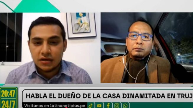 Exclusivo: Habló el dueño de la casa dinamitada en Trujillo
