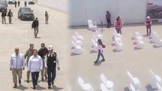 Presidenta Dina Boluarte inauguró obra sin público presente en Lurigancho-Chosica