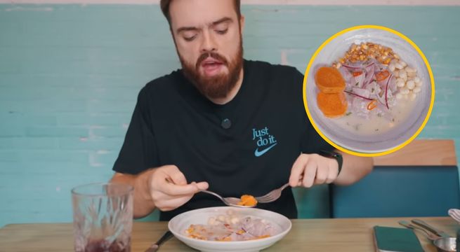Ibai Llanos y su reacción al comer comida peruana: 