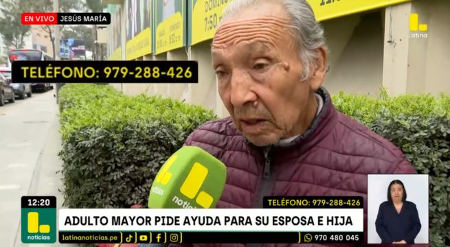 Adulto mayor pide ayuda para su esposa e hija: necesitan ser atendidas en un hospital