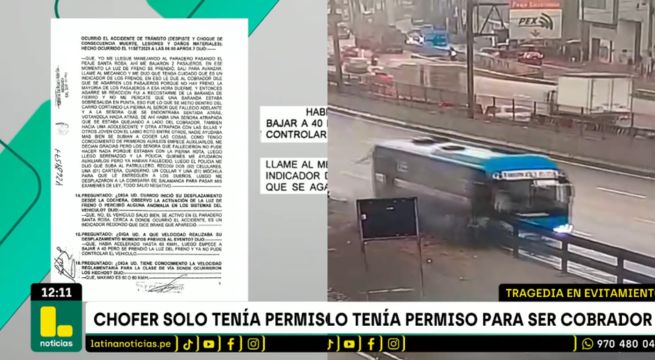 Chofer de bus que se accidentó en vía Evitamiento reveló que el vehículo no tenía frenos