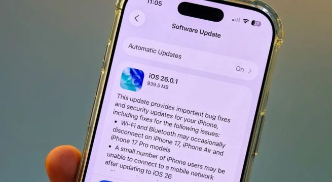 Apple lanza el iOS 26.0.1 ya que el iOS 26 presentaba errores tras su instalación
