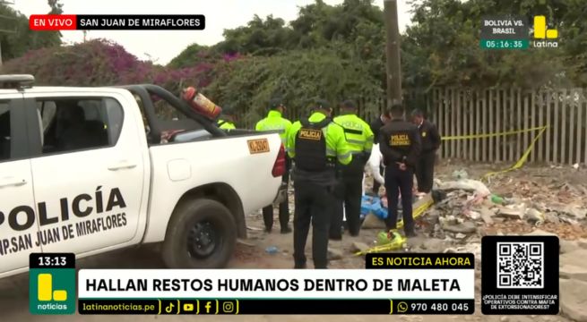 Cuerpo de hombre es hallado dentro de una maleta en basural de SJM | VIDEO