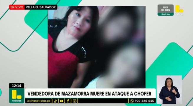 Vendedora de mazamorra muere tras ataque a chofer: bala perdida impactó sobre ella | VIDEO