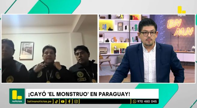 Policías peruanos dieron detalles de la captura de 'El Monstruo' en Paraguay