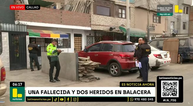 Balacera deja un muerto y dos heridos en el Callao | VIDEO