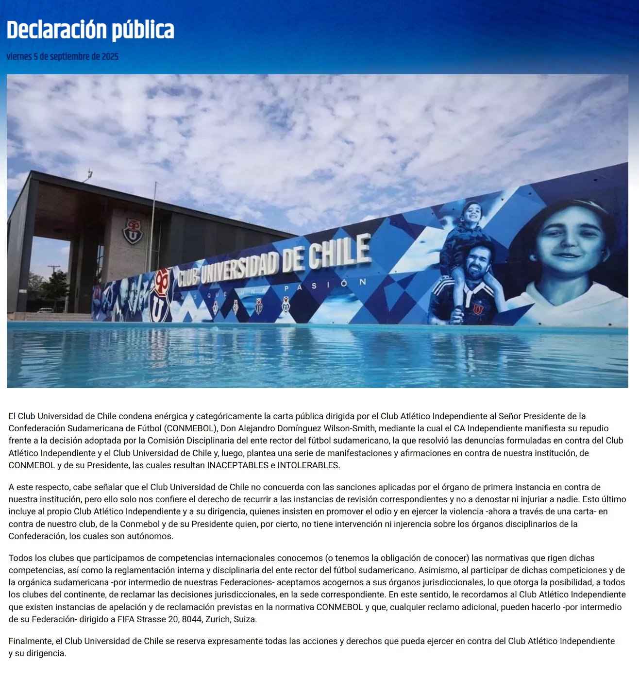 Fuente: Universidad de Chile