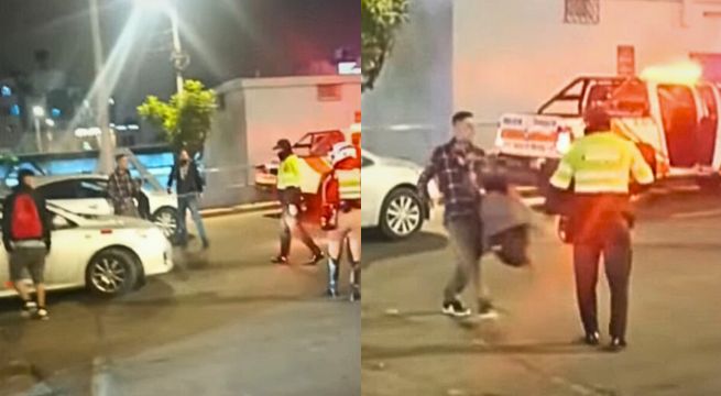 Delincuentes apuñalan a policías tras intervención en Surquillo