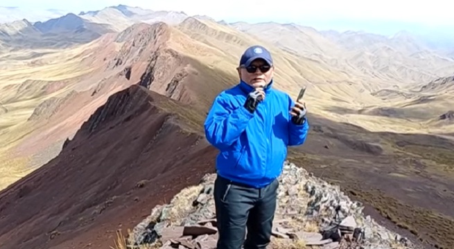Equipo de Latina Noticias llega a la montaña Apu Paucca en Cusco