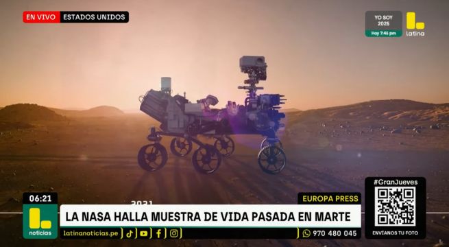NASA halla posibles signos de vida pasada en Marte | VIDEO