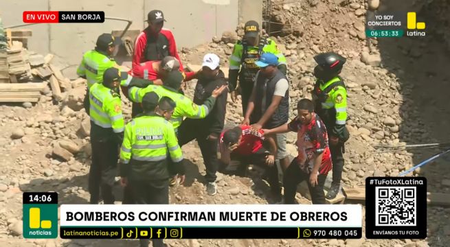 San Borja: confirman muerte de obreros atrapados tras derrumbe en construcción