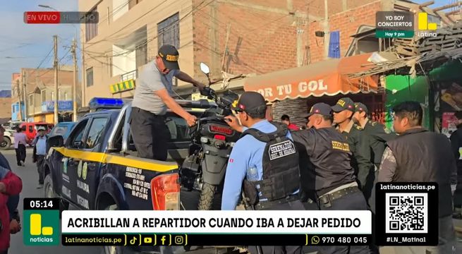 Sicarios asesinan con siete disparos a repartidor en Huacho