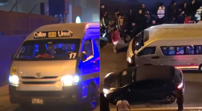Cercado de Lima: sicarios disparan nueve veces contra combi y dejan dos heridos