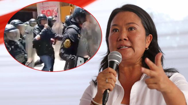 Keiko Fujimori se pronuncia tras ataque con huevos y piedras a Phillip Butters