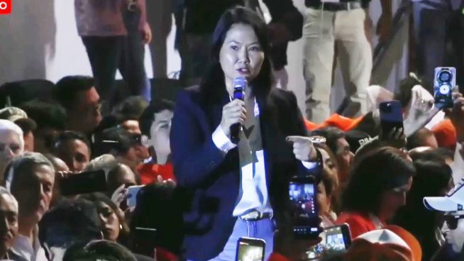 Keiko Fujimori oficializó su cuarta candidatura presidencial durante mitin en Trujillo