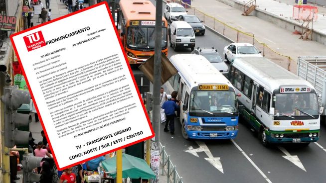 Gremios de transportistas anuncian medida de protesta para hoy tras nuevo ataque fatal