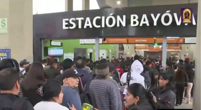 Paro de transportistas: alta demanda y largas colas en la Línea 1 del Metro