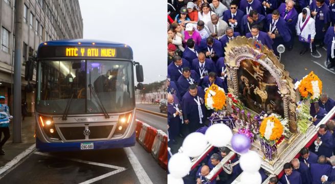 Señor de los Milagros: estos son los desvíos del Metropolitano, Corredor Azul y Morado por procesión