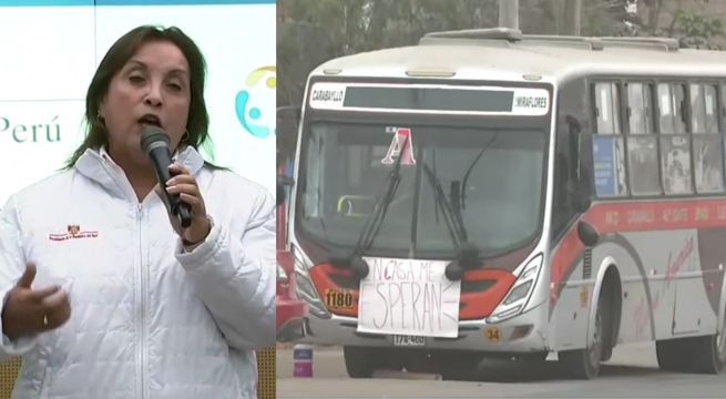 Dina Boluarte sobre paro de transportistas: 