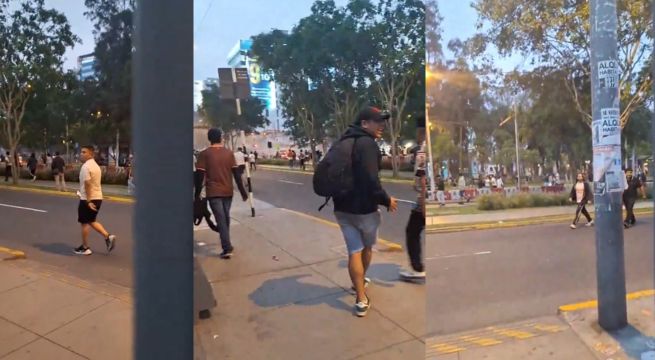Disturbios en los exteriores del estadio Nacional en la previa del Cristal vs Universitario