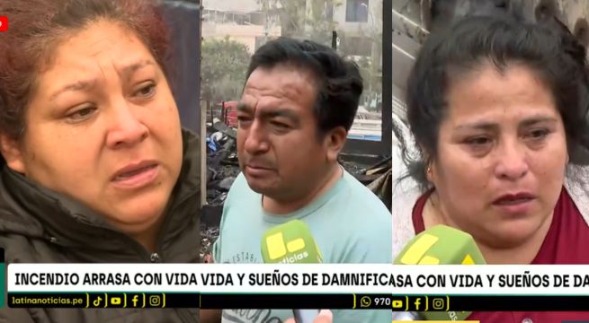 Incendio en Pamplona Alta: familias perdieron casas, ahorros y hasta su perrito