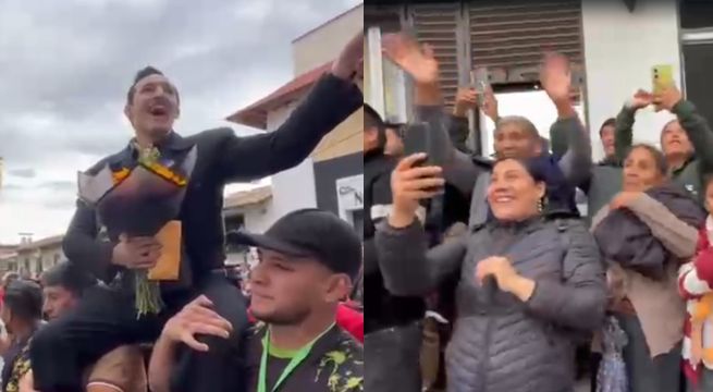 Pedro Infante de 'Yo Soy' llegó a Cajabamba y fue recibido a lo grande