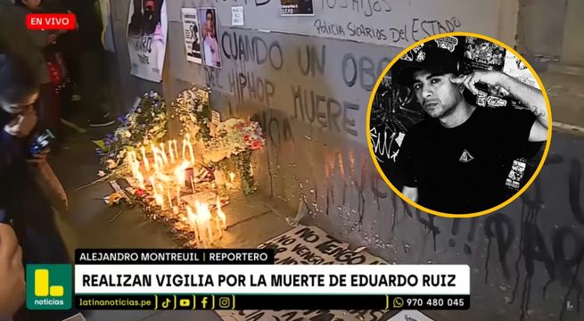 Realizan vigilia por la muerte Eduardo Ruiz durante protesta del 15 de octubre