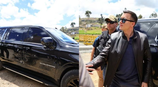 Ecuador: manifestantes lanzan piedras a caravana presidencial de Daniel Noboa