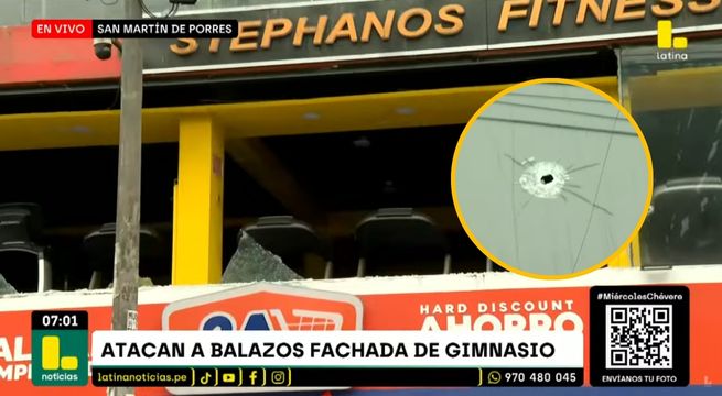 Gimnasio es atacado a balazos durante la madrugada en SMP | VIDEO