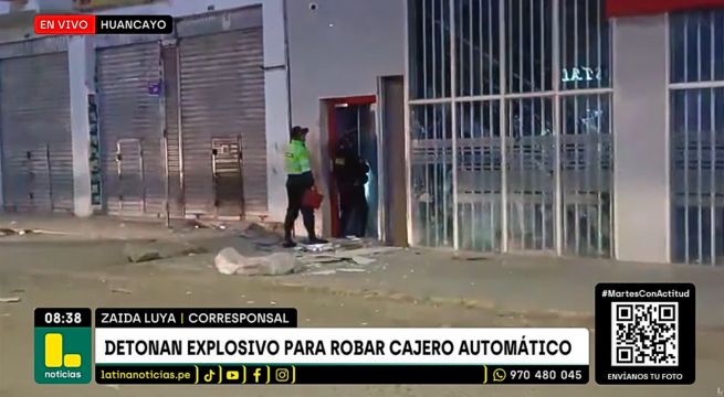 Delincuentes detonan explosivo en cajero: sujetos no lograron llevarse el dinero