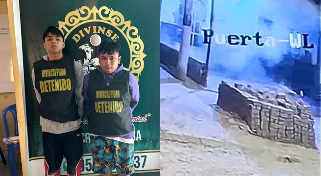 Detienen a hermanos menores de edad tras atentado extorsivo en Piura