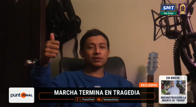 Bomba lacrimógena impactó en la cabeza de Flipown, según testigos