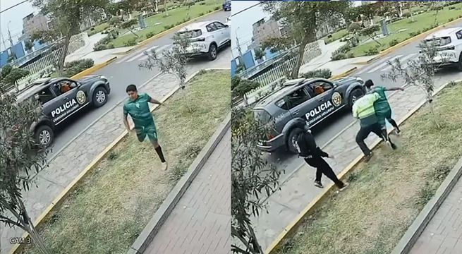 Futbolista con orden de captura escapa en pleno partido y termina detenido | VIDEO