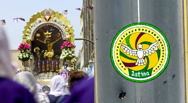 Latina rinde homenaje al Señor de los Milagros con alfombra floral